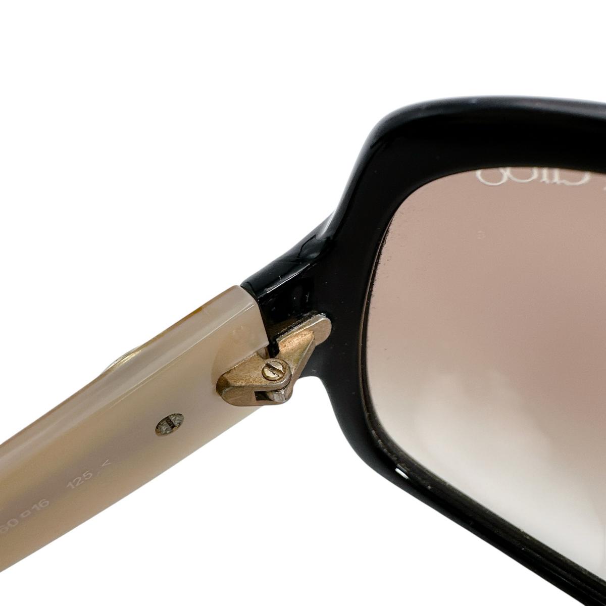 ジミーチュウ JIMMY CHOO サングラス
 サングラス 60□16 125 VERUSCHK A/F/S WUPS8 プラスチック ブラック×ベージュ 【SS】
 【中古】