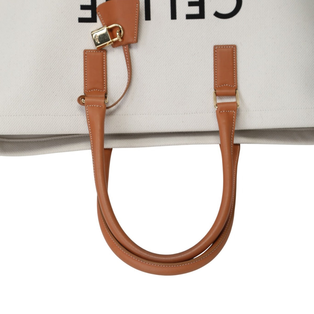 セリーヌ CELINE トートバッグ
 トートバッグ ホリゾンタルカバ キャンバス 190062BNZ ホワイト 【SS】
 【中古】