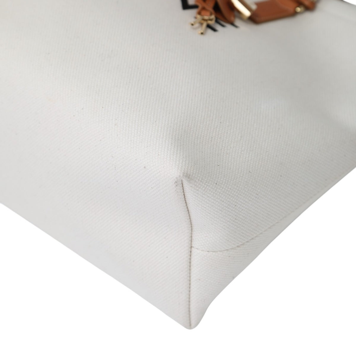 セリーヌ CELINE トートバッグ
 トートバッグ ホリゾンタルカバ キャンバス 190062BNZ ホワイト 【SS】
 【中古】