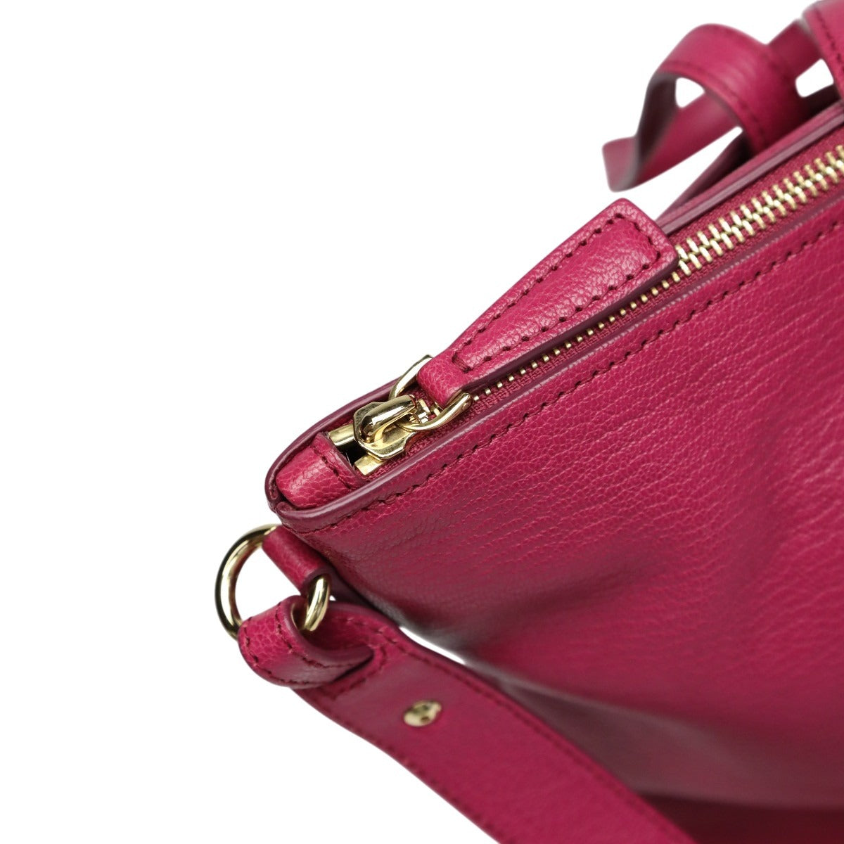 サルヴァトーレフェラガモ Salvatore Ferragamo ハンドバッグ
 2WAYバッグ 無地 ガンチーニ レザー ピンク 【SS】
 【中古】