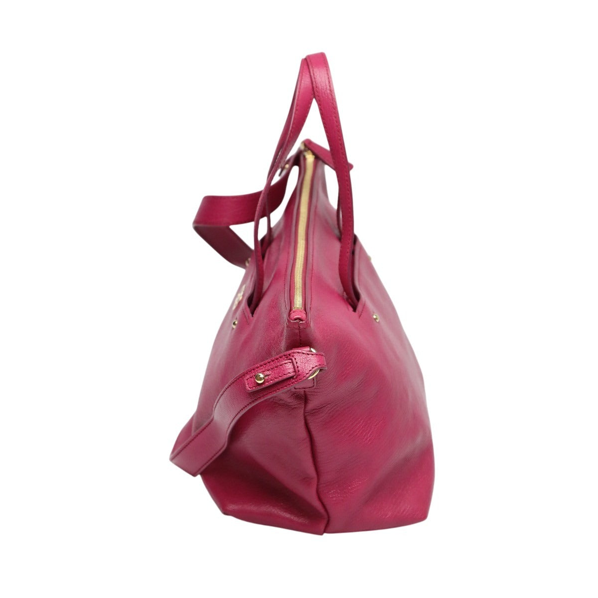 サルヴァトーレフェラガモ Salvatore Ferragamo ハンドバッグ
 2WAYバッグ 無地 ガンチーニ レザー ピンク 【SS】
 【中古】