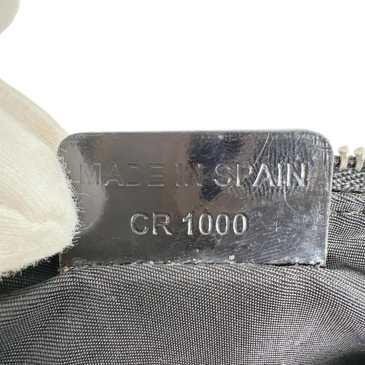 ディオール Dior ハンドバッグ
 トロッターサドルバッグ アクセサリーポーチ サドルポーチ PVC ブラック 【SS】
 【中古】