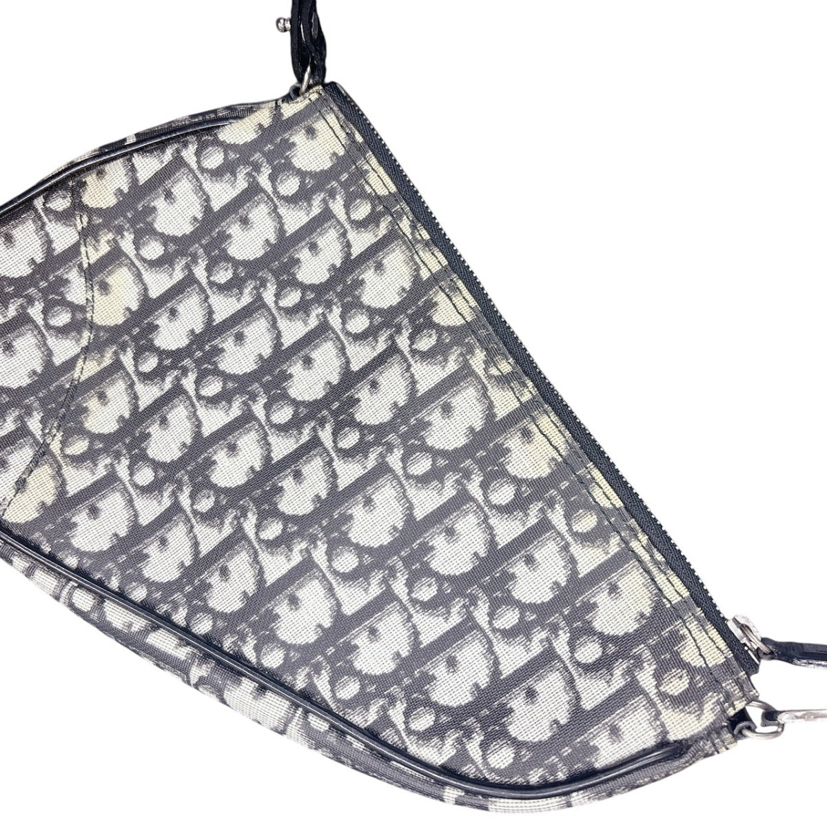 ディオール Dior ハンドバッグ
 トロッターサドルバッグ アクセサリーポーチ サドルポーチ PVC ブラック 【SS】
 【中古】