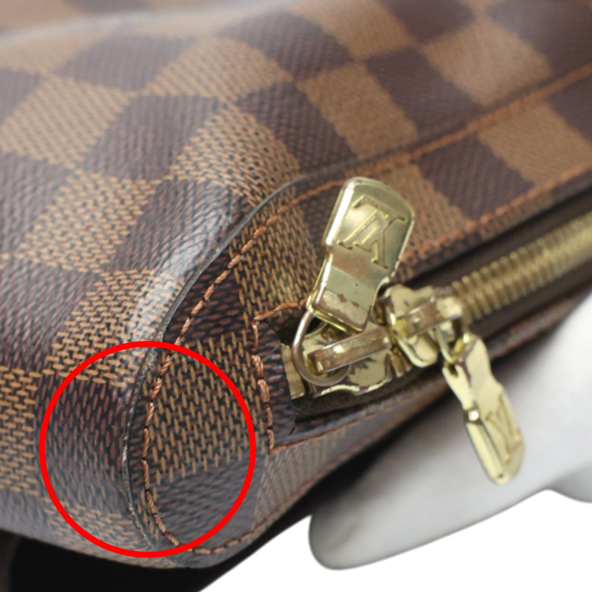 ルイヴィトン LOUIS VUITTON ボディバッグ
 ウエストポーチ ダミエ ジェロニモス ダミエキャンバス N51994 エベヌ LV
 【SS】
 【中古】