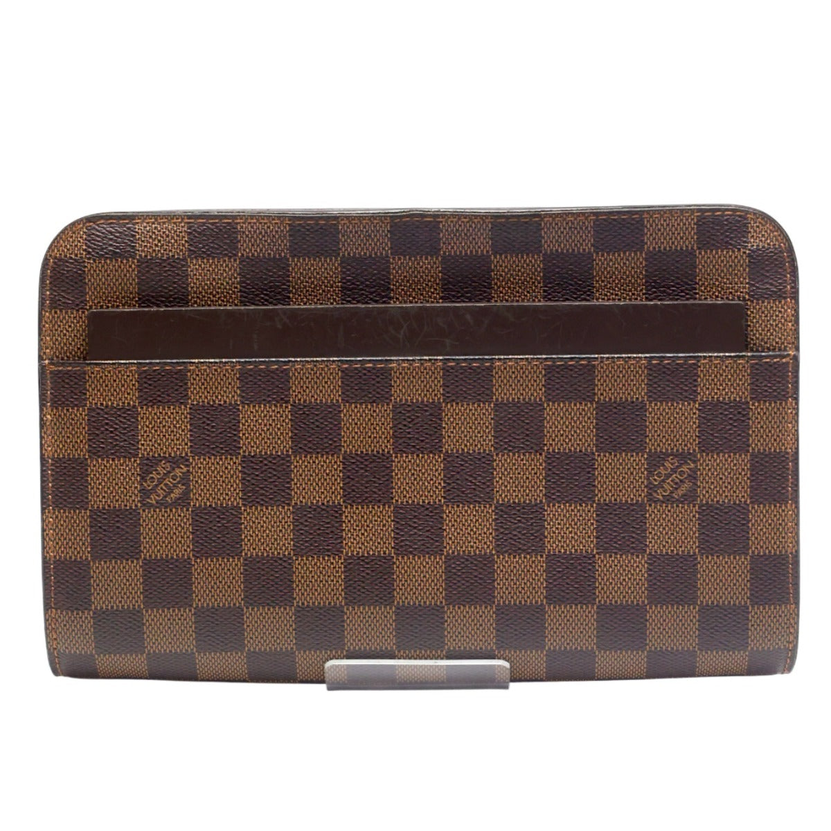 ルイヴィトン LOUIS VUITTON セカンドバッグ
 クラッチバッグ ダミエ エベヌ サンルイ ダミエキャンバス N51993 ブラウン LV
 【SS】
 【中古】