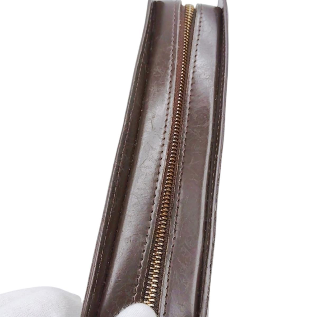 ルイヴィトン LOUIS VUITTON セカンドバッグ
 クラッチバッグ ダミエ エベヌ サンルイ ダミエキャンバス N51993 ブラウン LV
 【SS】
 【中古】