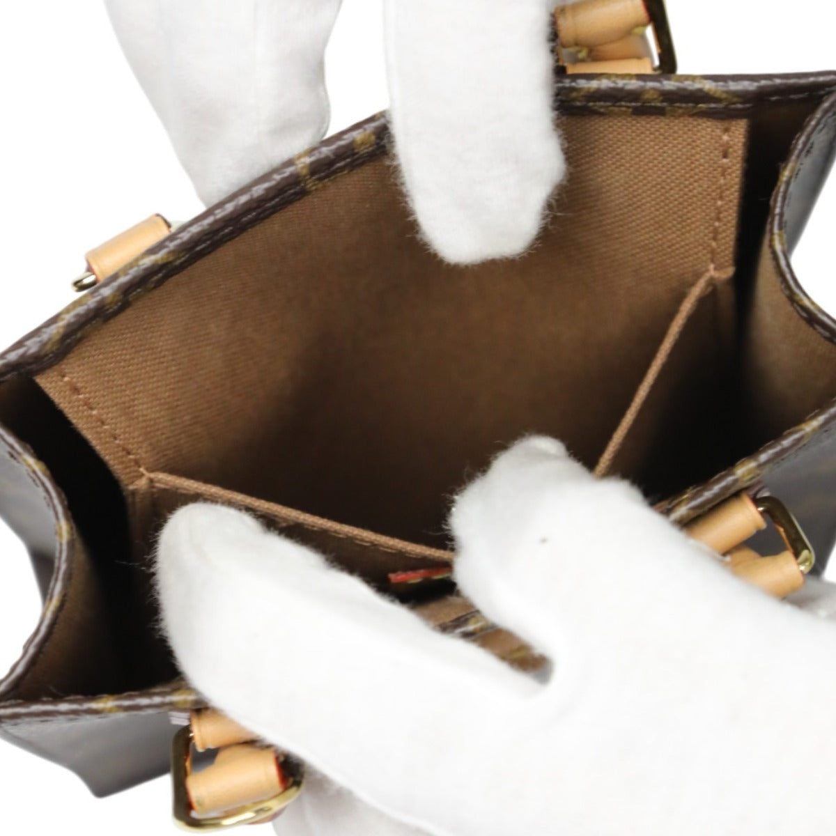 ルイヴィトン LOUIS VUITTON ショルダーバッグ
 ショルダーバッグ モノグラム プティット・サックプラ モノグラムキャンバス M81295 ブラウン LV
 【SS】
 【中古】