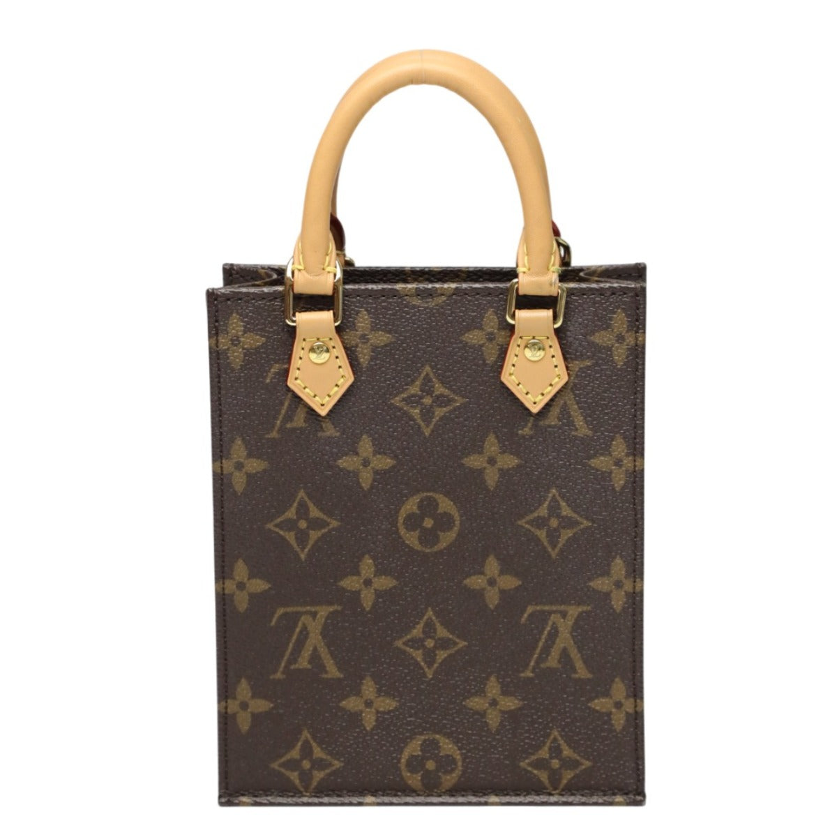 ルイヴィトン LOUIS VUITTON ショルダーバッグ
 ショルダーバッグ モノグラム プティット・サックプラ モノグラムキャンバス M81295 ブラウン LV
 【SS】
 【中古】