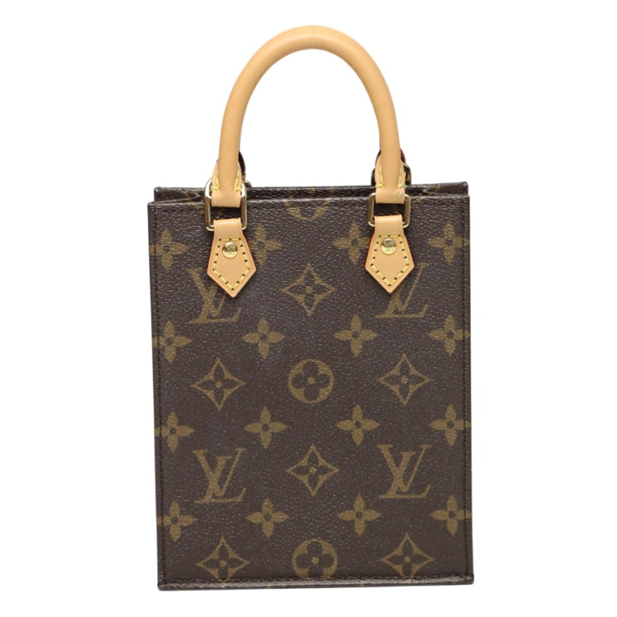 ルイヴィトン LOUIS VUITTON ショルダーバッグ
 ショルダーバッグ モノグラム プティット・サックプラ モノグラムキャンバス M81295 ブラウン LV
 【SS】
 【中古】