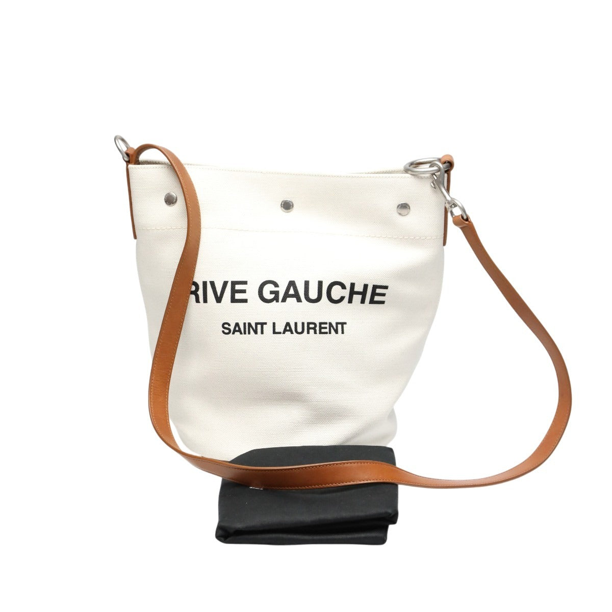 サンローラン SAINT LAURENT ショルダーバッグ
 ショルダーバッグ リヴゴーシュ キャンバス VLR669299 ナチュラル×ブラウン 【SS】
 【中古】