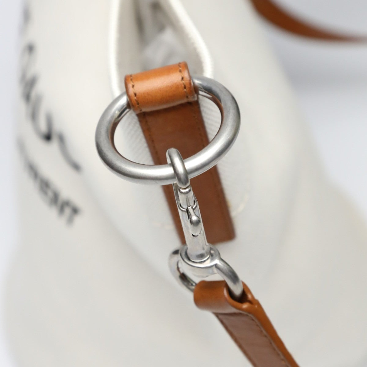 サンローラン SAINT LAURENT ショルダーバッグ
 ショルダーバッグ リヴゴーシュ キャンバス VLR669299 ナチュラル×ブラウン 【SS】
 【中古】