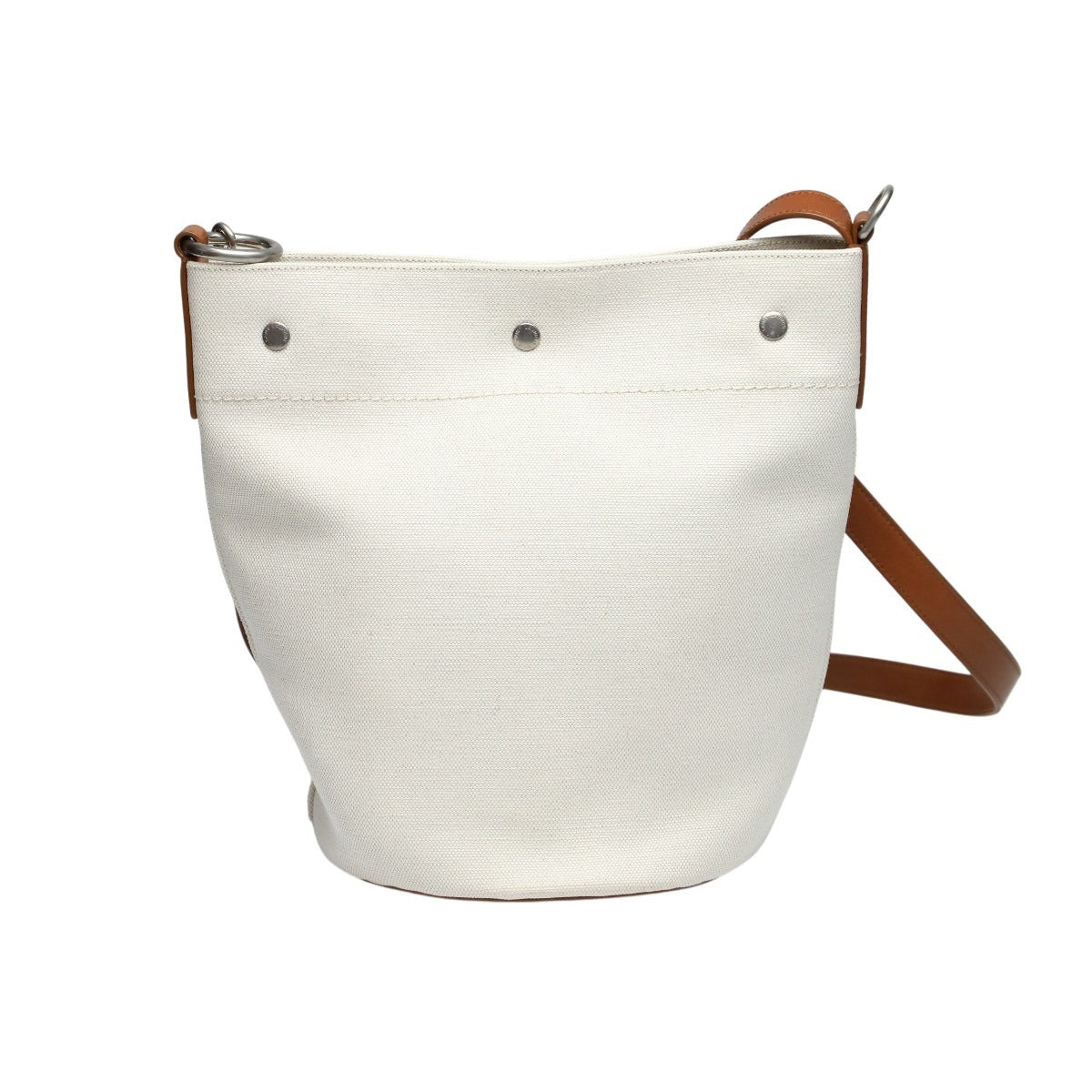 サンローラン SAINT LAURENT ショルダーバッグ
 ショルダーバッグ リヴゴーシュ キャンバス VLR669299 ナチュラル×ブラウン 【SS】
 【中古】