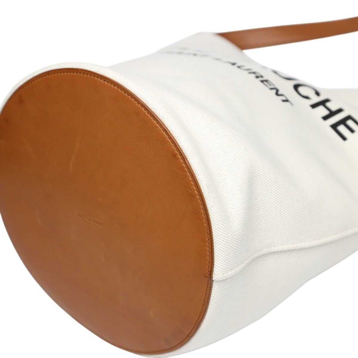 サンローラン SAINT LAURENT ショルダーバッグ
 ショルダーバッグ リヴゴーシュ キャンバス VLR669299 ナチュラル×ブラウン 【SS】
 【中古】