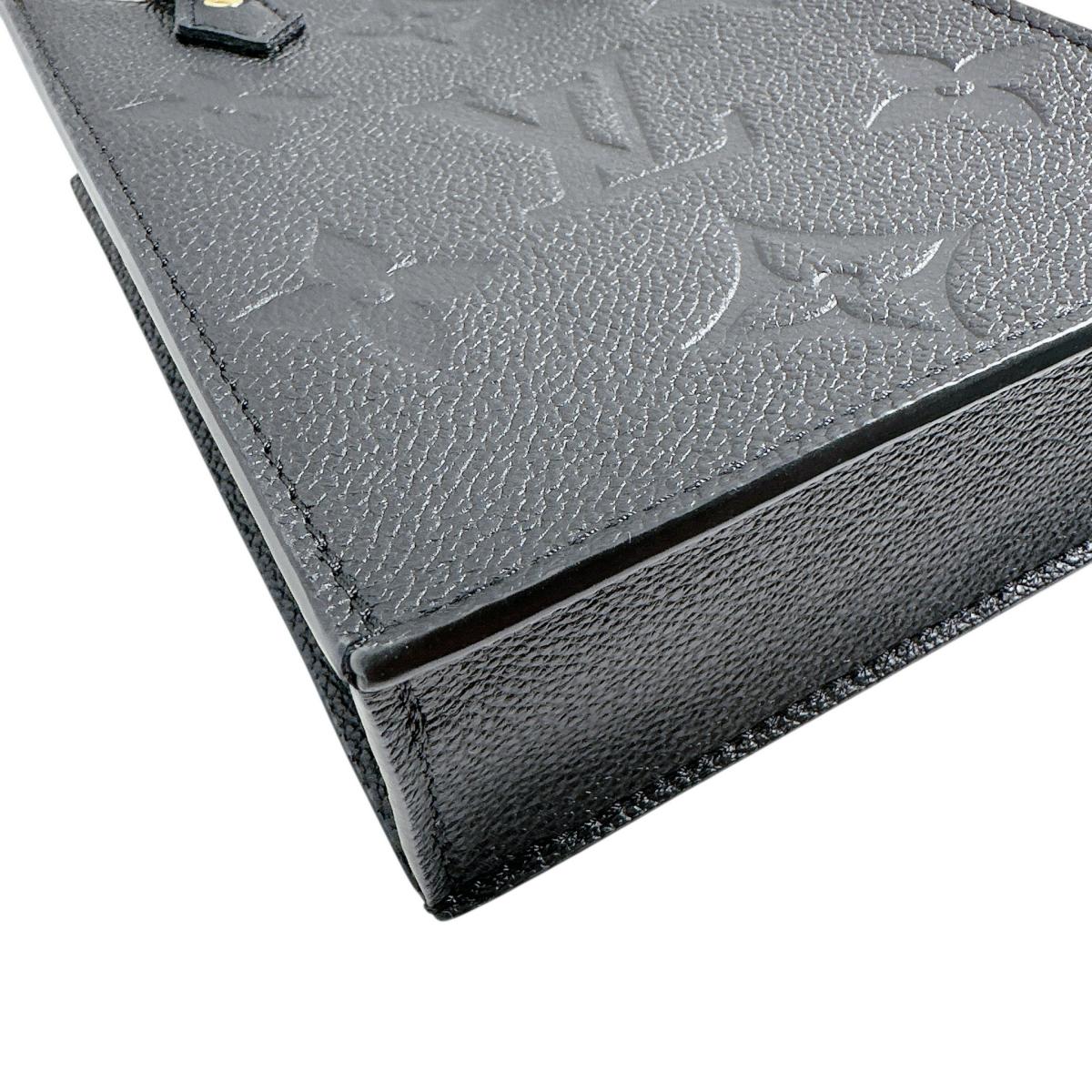 ルイヴィトン LOUIS VUITTON ショルダーバッグ
 ショルダーバッグ モノグラム プティット・サックプラ モノグラムアンプラント M81417 ブラック LV
 【SS】
 【中古】