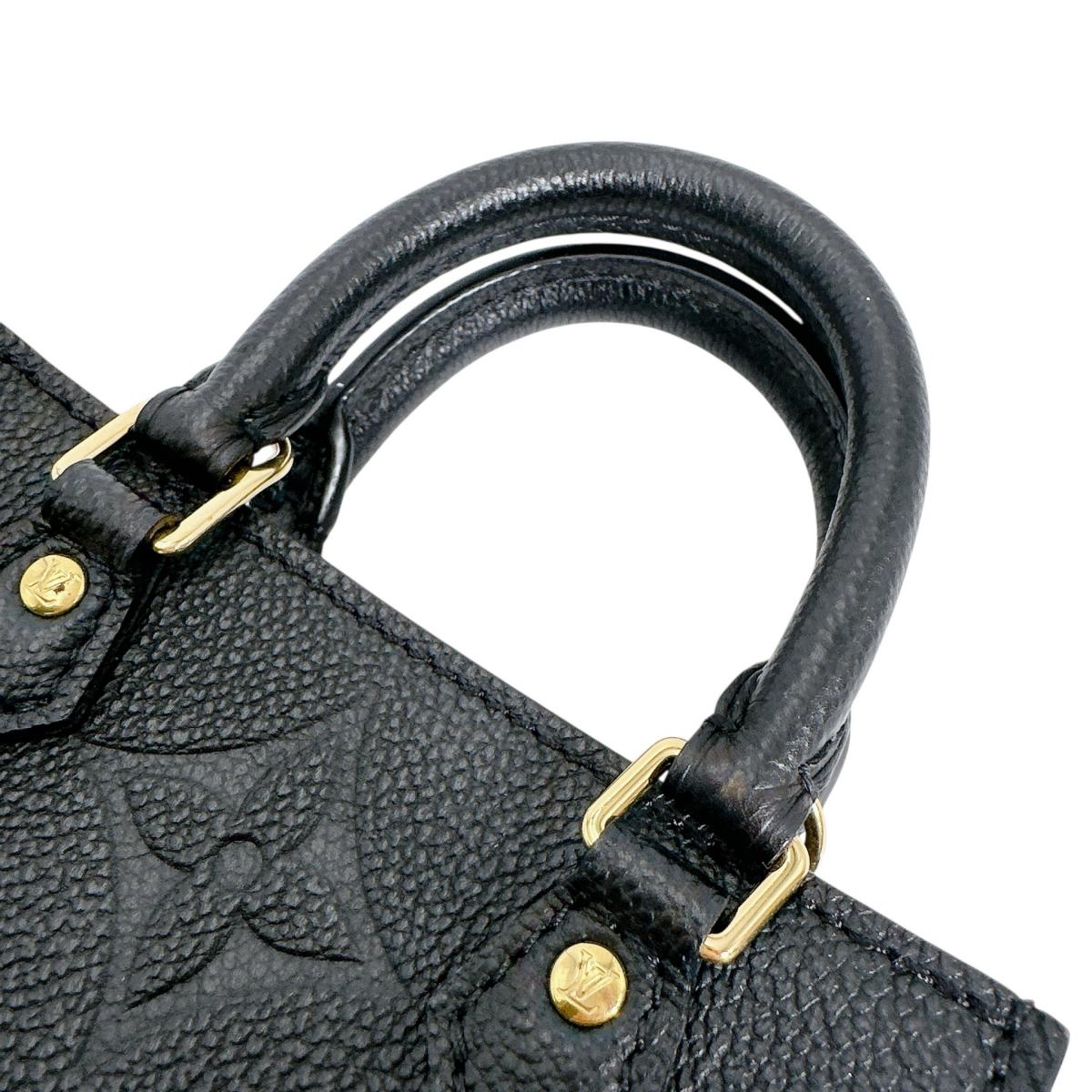 ルイヴィトン LOUIS VUITTON ショルダーバッグ
 ショルダーバッグ モノグラム プティット・サックプラ モノグラムアンプラント M81417 ブラック LV
 【SS】
 【中古】