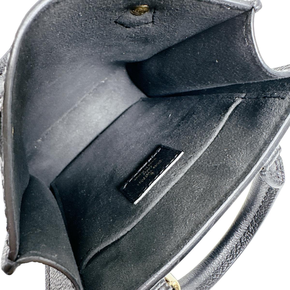 ルイヴィトン LOUIS VUITTON ショルダーバッグ
 ショルダーバッグ モノグラム プティット・サックプラ モノグラムアンプラント M81417 ブラック LV
 【SS】
 【中古】