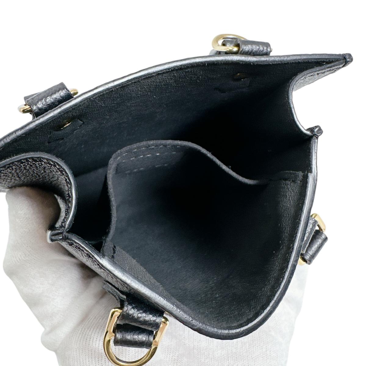 ルイヴィトン LOUIS VUITTON ショルダーバッグ
 ショルダーバッグ モノグラム プティット・サックプラ モノグラムアンプラント M81417 ブラック LV
 【SS】
 【中古】