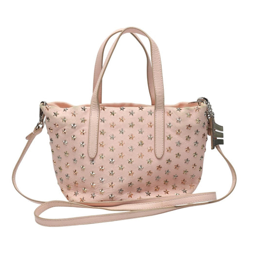 ジミーチュウ JIMMY CHOO ハンドバッグ
 ショルダーバッグ 2WAYバッグ レザー ピンク 【SS】
 【中古】