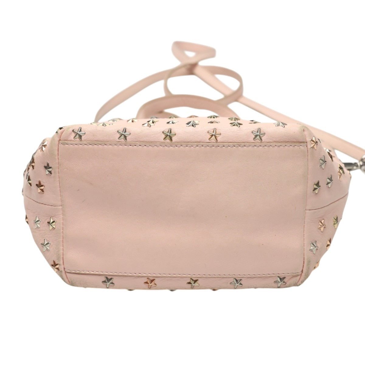 ジミーチュウ JIMMY CHOO ハンドバッグ
 ショルダーバッグ 2WAYバッグ レザー ピンク 【SS】
 【中古】