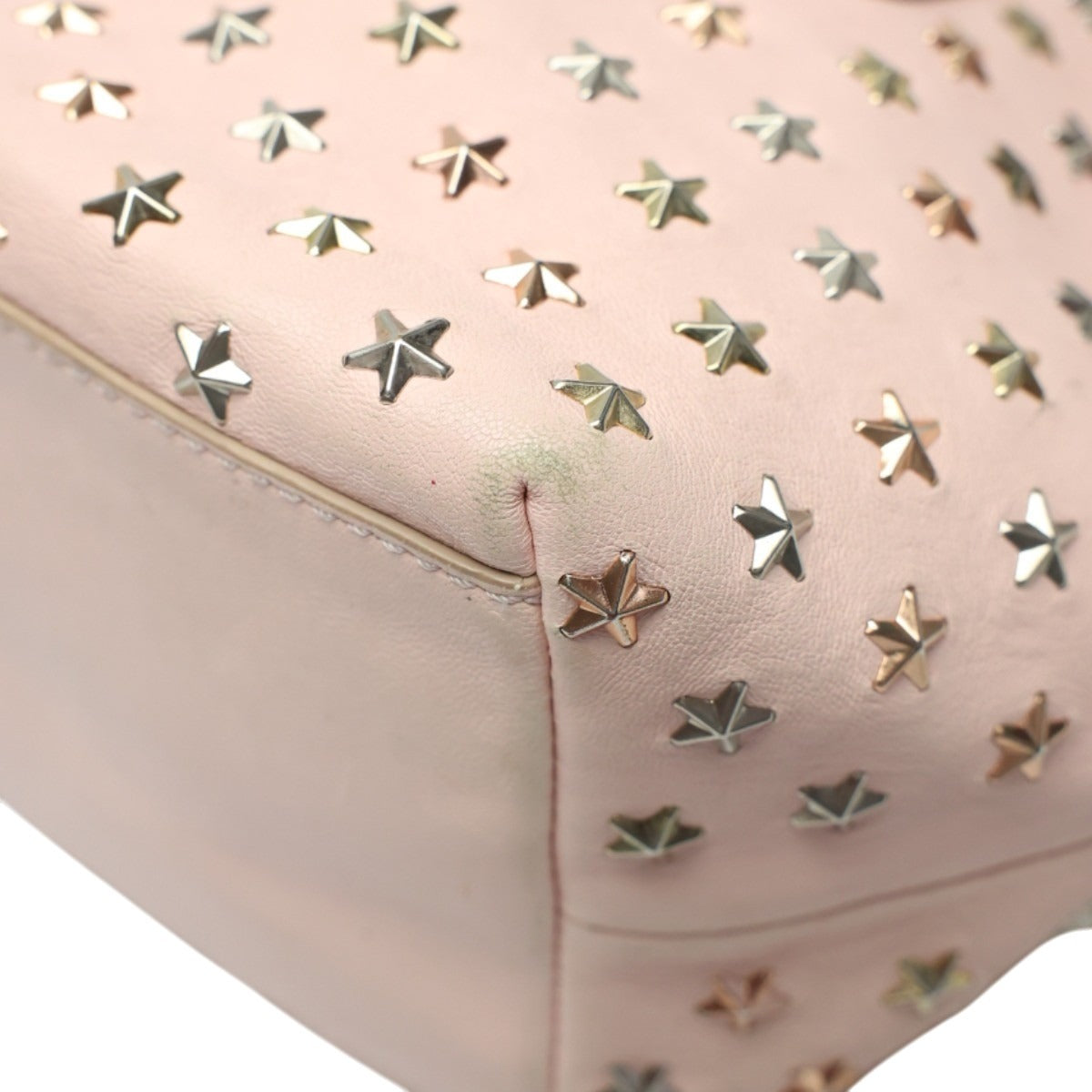 ジミーチュウ JIMMY CHOO ハンドバッグ
 ショルダーバッグ 2WAYバッグ レザー ピンク 【SS】
 【中古】