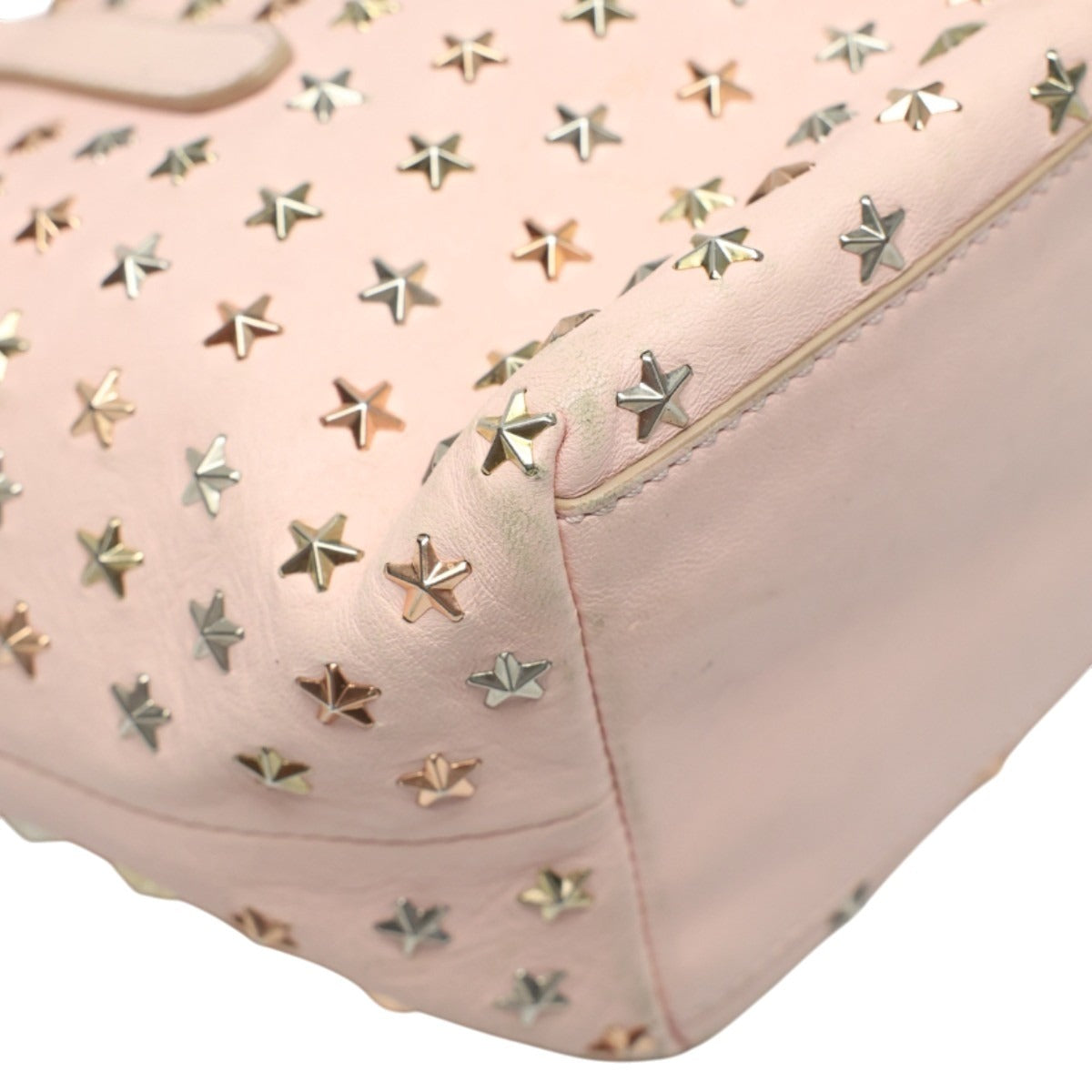 ジミーチュウ JIMMY CHOO ハンドバッグ
 ショルダーバッグ 2WAYバッグ レザー ピンク 【SS】
 【中古】