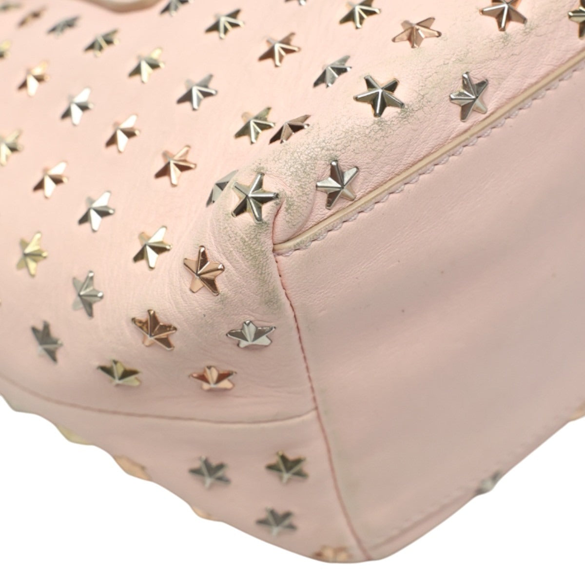 ジミーチュウ JIMMY CHOO ハンドバッグ
 ショルダーバッグ 2WAYバッグ レザー ピンク 【SS】
 【中古】