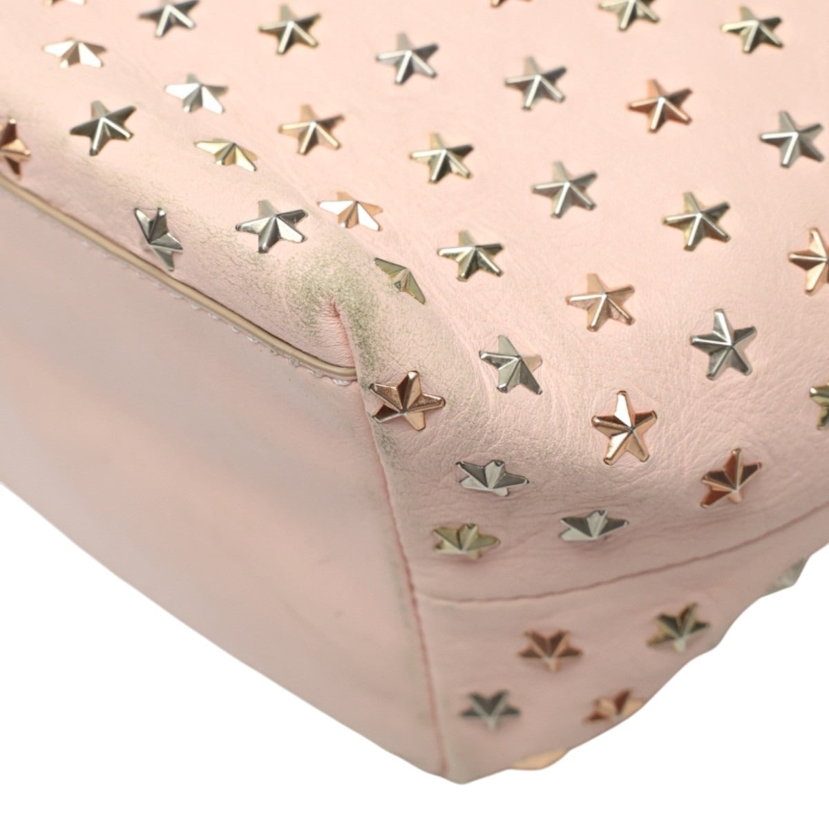 ジミーチュウ JIMMY CHOO ハンドバッグ
 ショルダーバッグ 2WAYバッグ レザー ピンク 【SS】
 【中古】