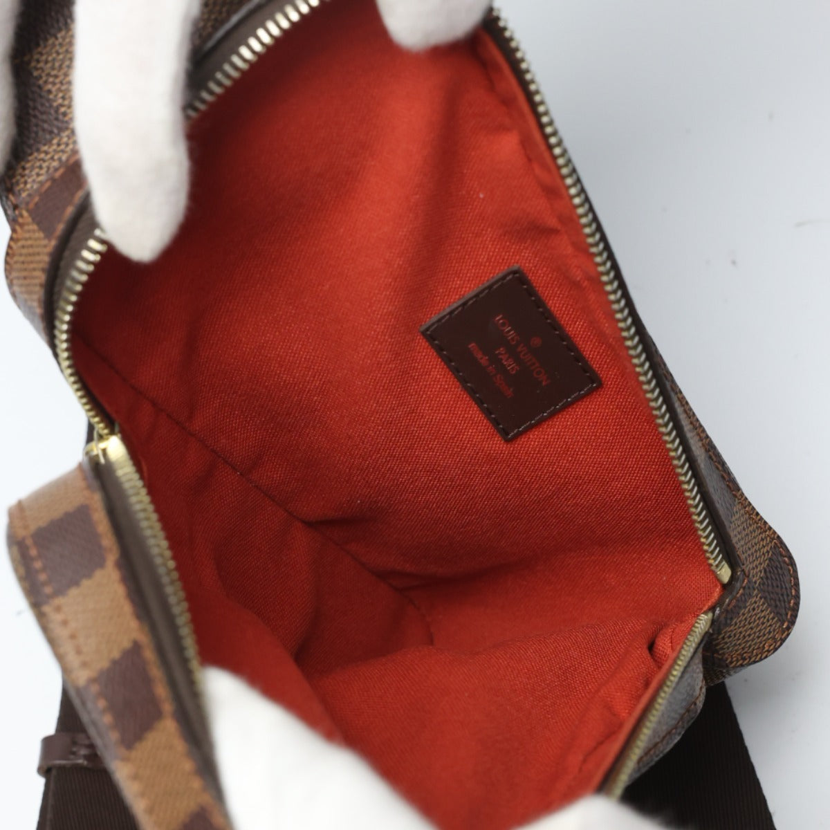 ルイヴィトン LOUIS VUITTON ボディバッグ
 ウエストポーチ ダミエ ジェロニモス ダミエキャンバス N51994 エベヌ LV
 【SS】
 【中古】