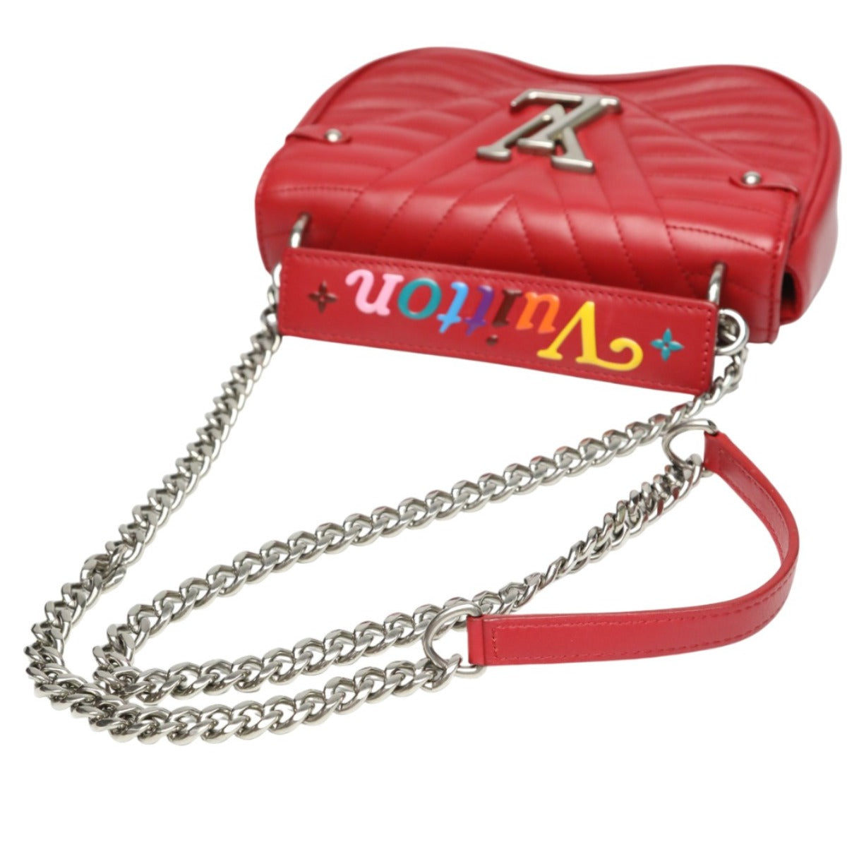 ルイヴィトン LOUIS VUITTON ショルダーバッグ
 ショルダーバッグ チェーントート ニューウェーブ レザー M51930 レッド LV
 【SS】
 【中古】