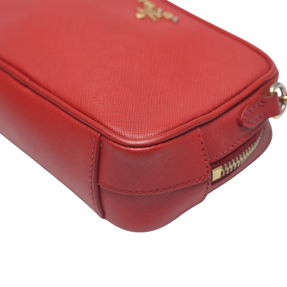 プラダ PRADA ショルダーバッグ
 ショルダーバッグ カメラバッグ ヴィッテロ フェニックス レザー 1N1674 レッド 【SS】
 【中古】