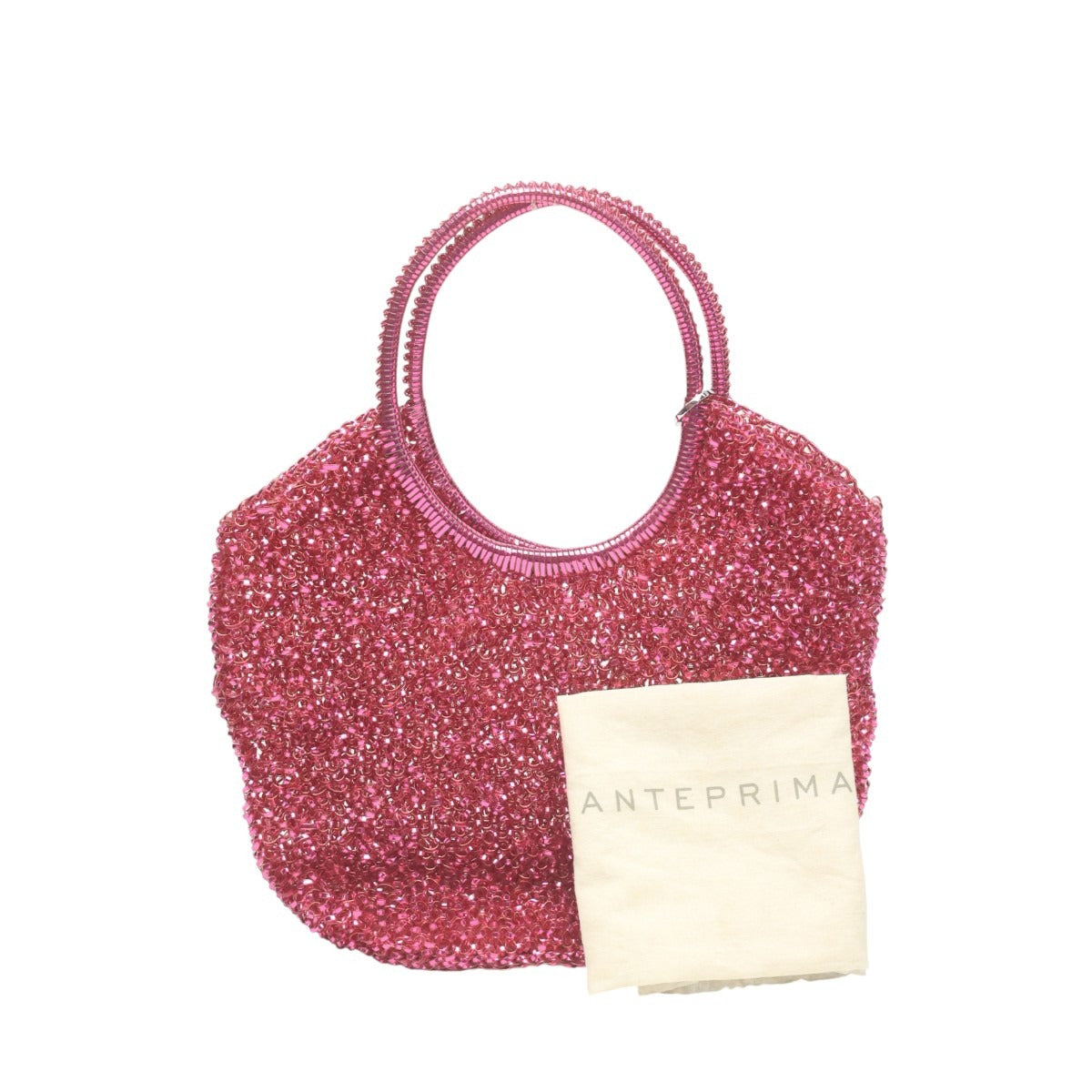 アンテプリマ ANTEPRIMA ハンドバッグ
 ワイヤーバッグ パーティー 結婚式 ワイヤー ピンク 【SS】
 【中古】