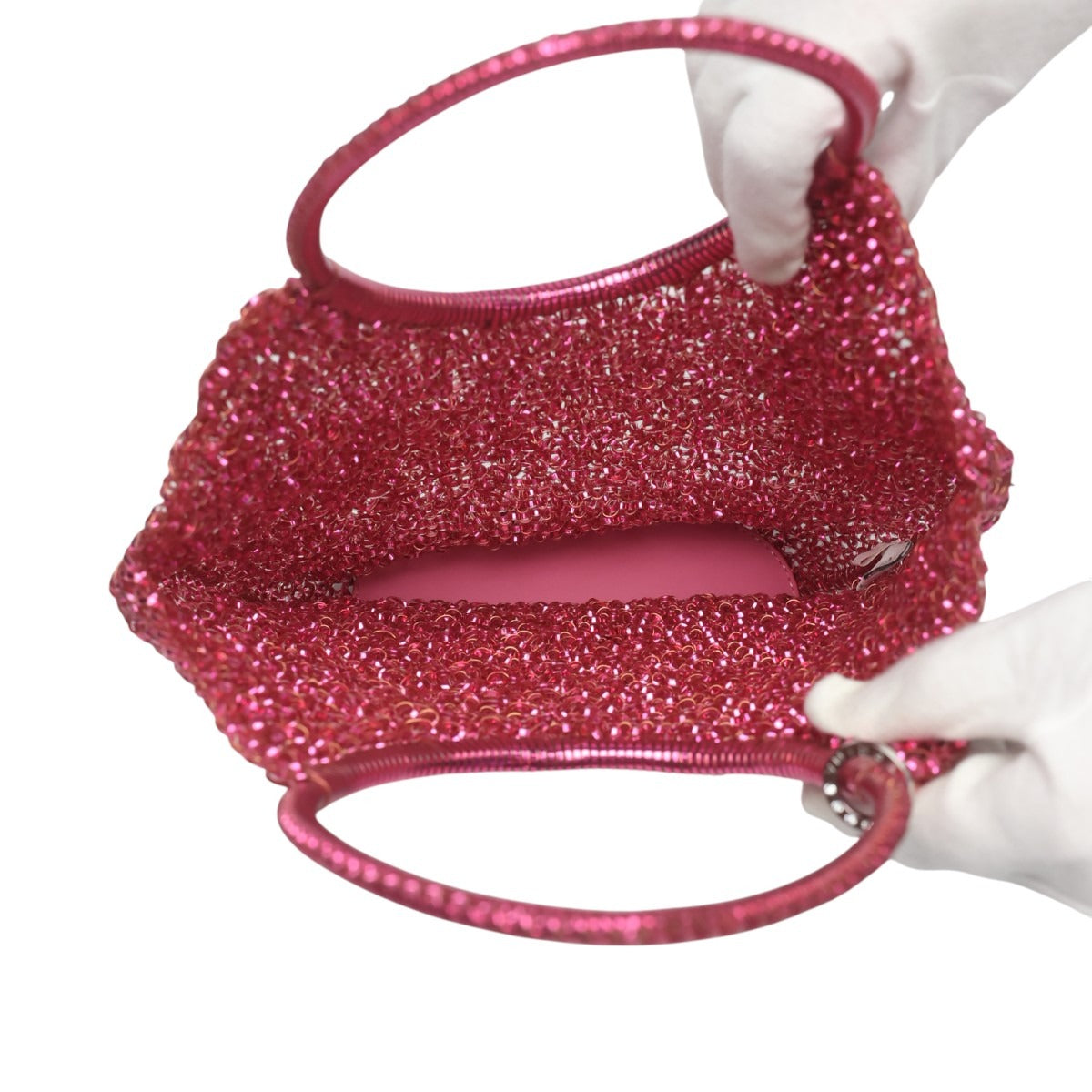 アンテプリマ ANTEPRIMA ハンドバッグ
 ワイヤーバッグ パーティー 結婚式 ワイヤー ピンク 【SS】
 【中古】