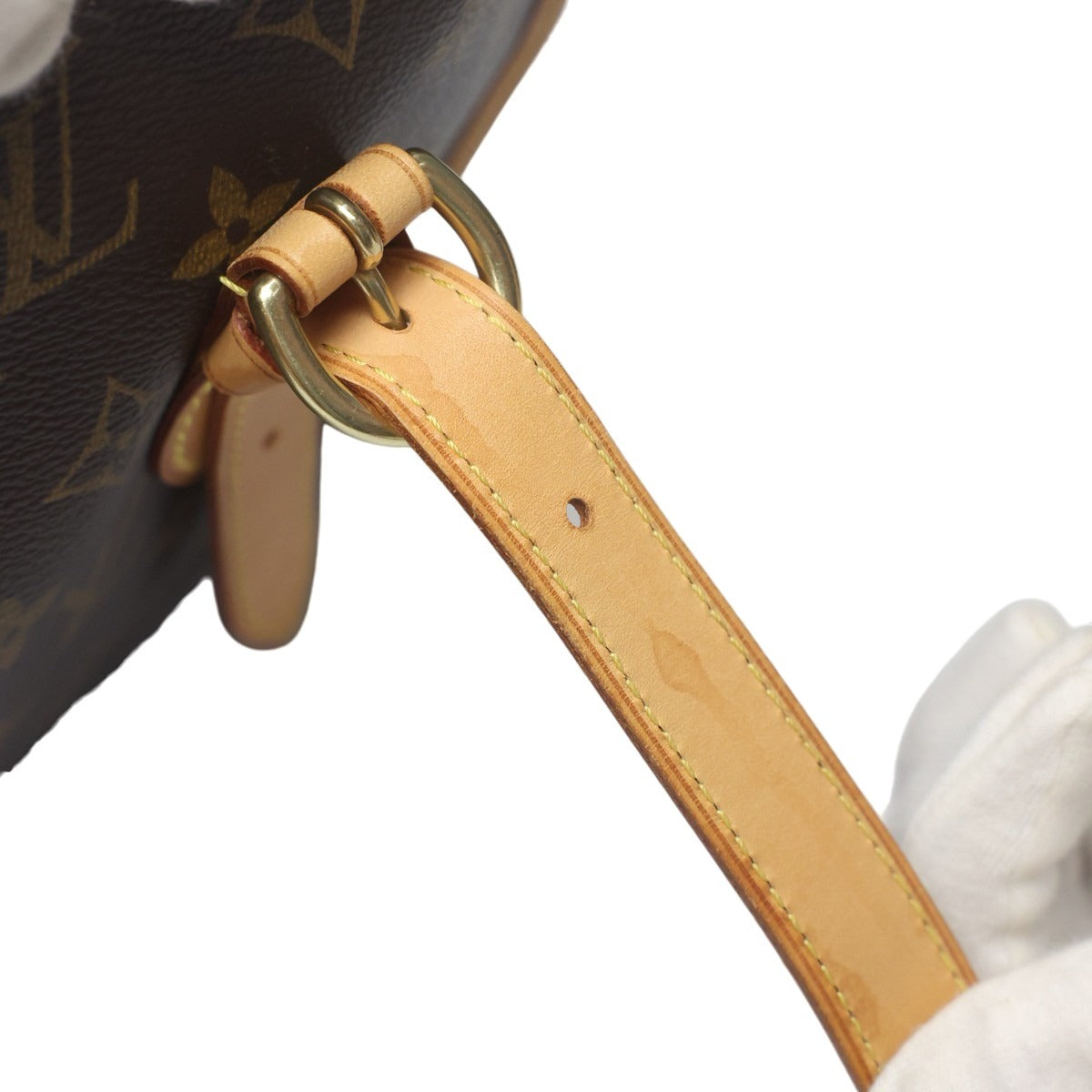 ルイヴィトン LOUIS VUITTON トートバッグ
 手提げ型 モノグラム ポパンクール・オ モノグラムキャンバス M40007 ブラウン LV
 【SS】
 【中古】