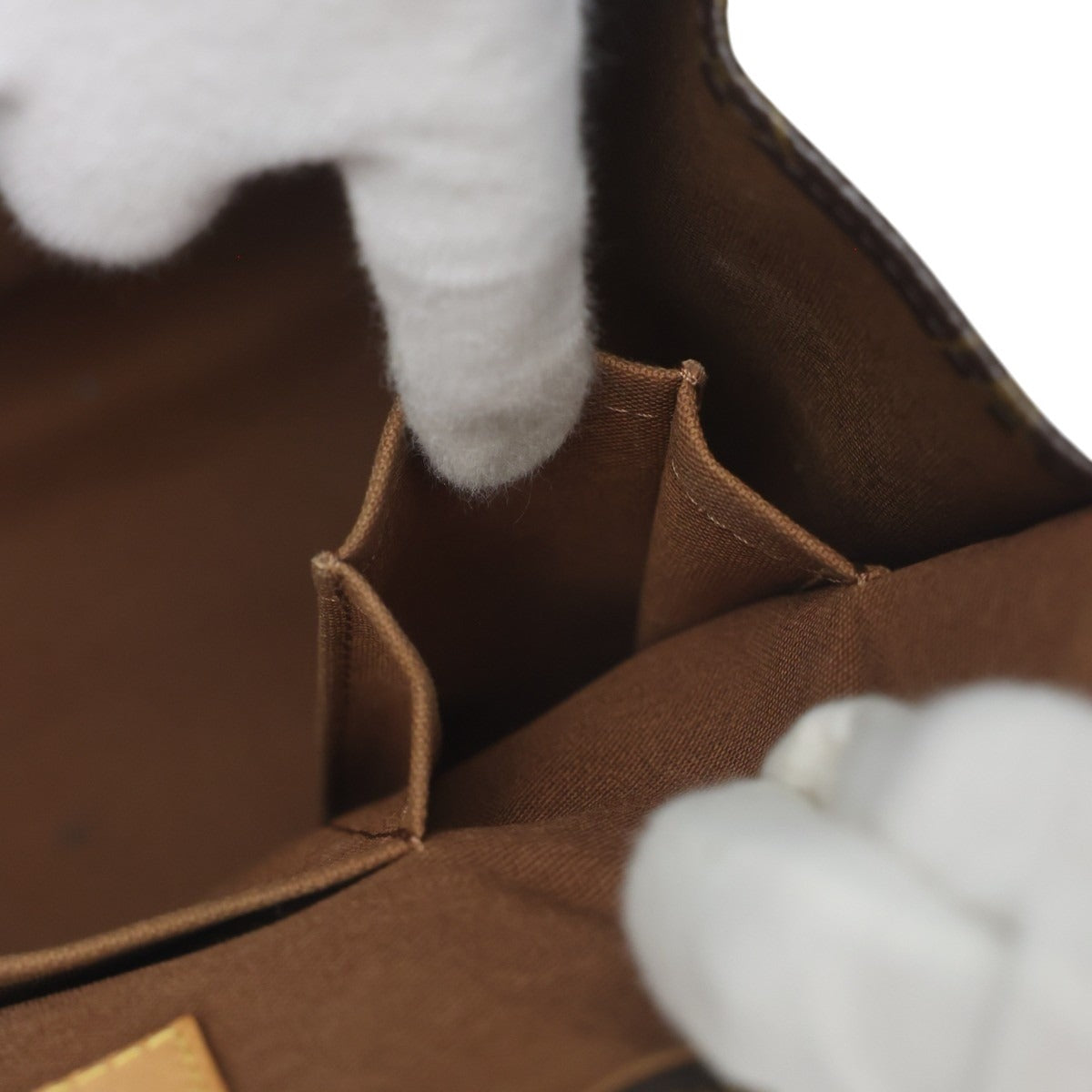 ルイヴィトン LOUIS VUITTON トートバッグ
 手提げ型 モノグラム ポパンクール・オ モノグラムキャンバス M40007 ブラウン LV
 【SS】
 【中古】