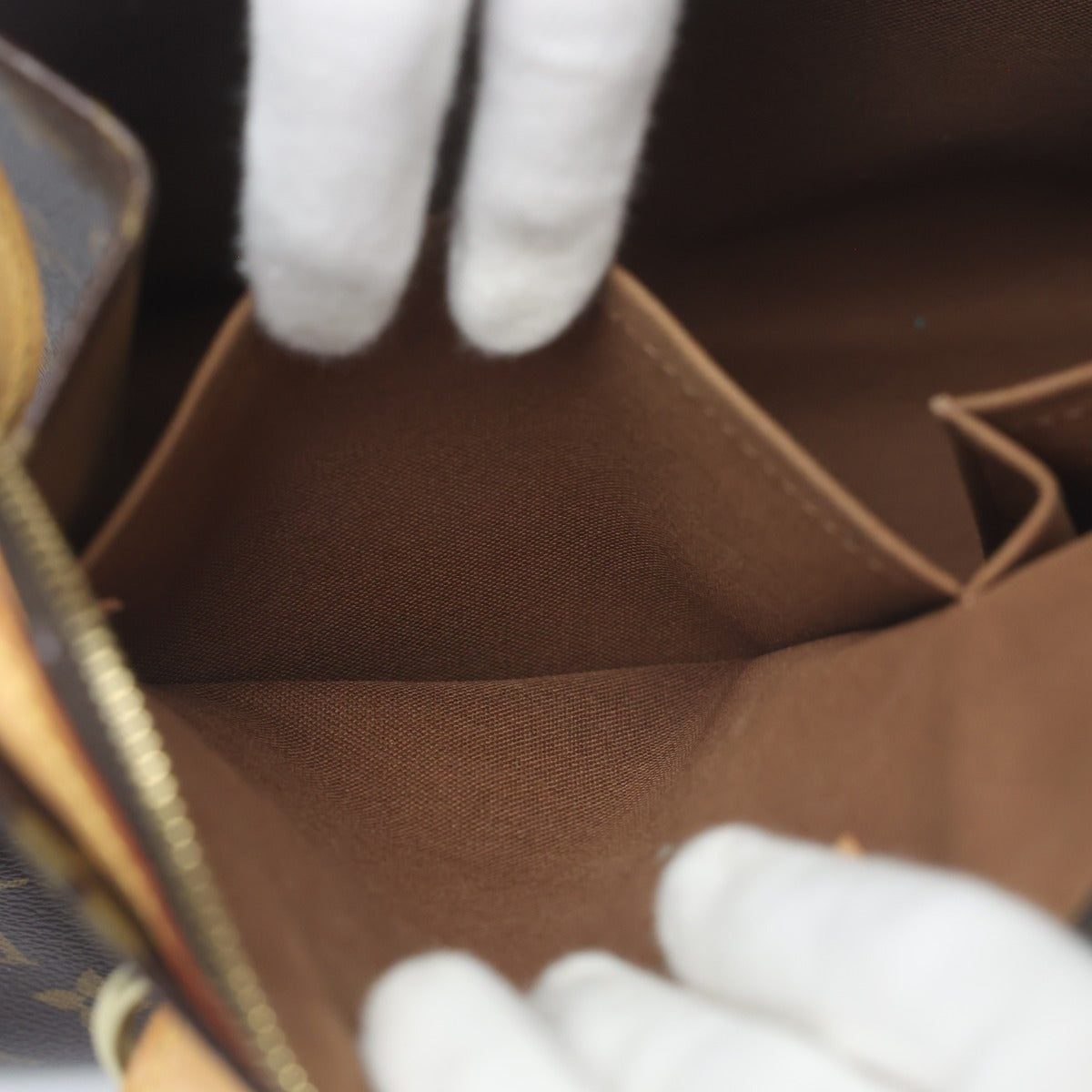 ルイヴィトン LOUIS VUITTON トートバッグ
 手提げ型 モノグラム ポパンクール・オ モノグラムキャンバス M40007 ブラウン LV
 【SS】
 【中古】