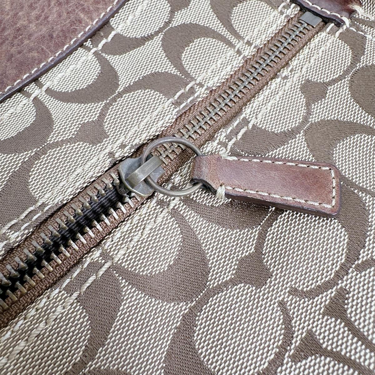 コーチ COACH ショルダーバッグ
 ショルダーバッグ シグネチャー 斜め掛け キャンバス M0649 ブラウン 【SS】
 【中古】
