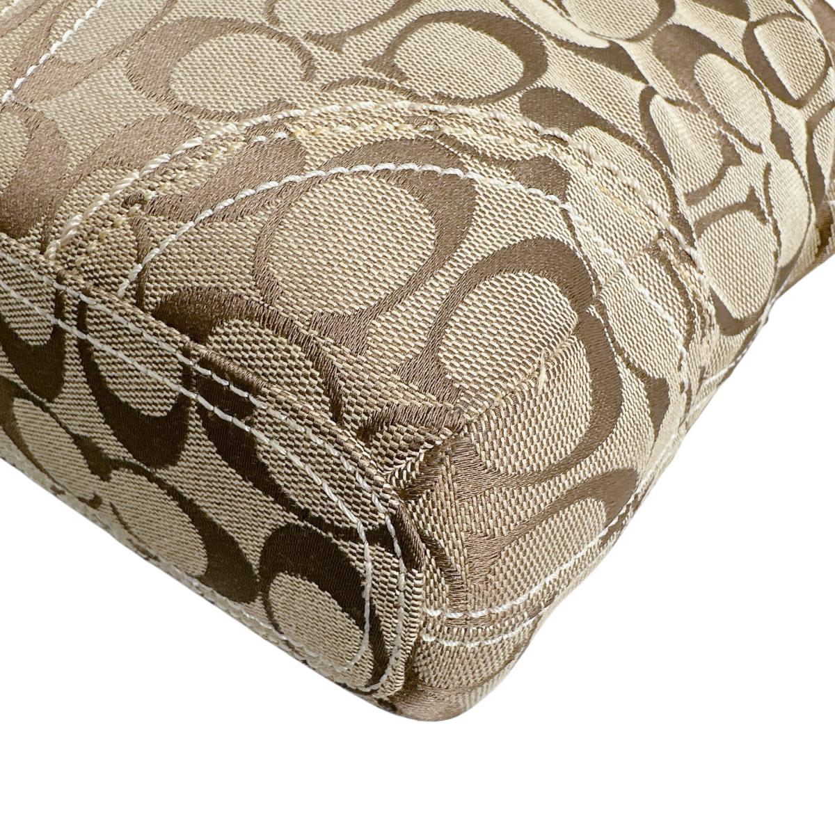 コーチ COACH ショルダーバッグ
 ショルダーバッグ シグネチャー 斜め掛け キャンバス M0649 ブラウン 【SS】
 【中古】