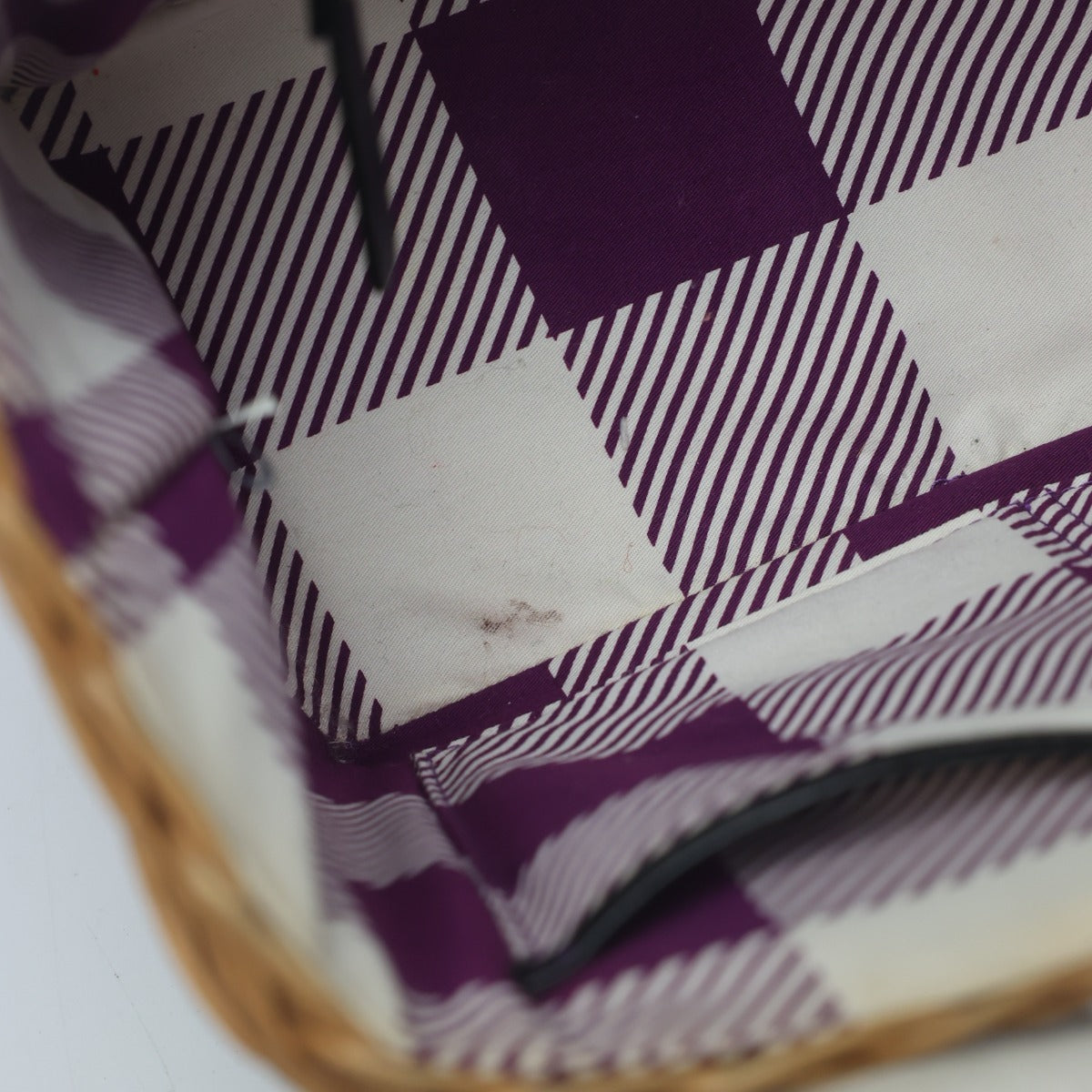 ケイトスペード Kate Spade ハンドバッグ
 カゴバッグ バスケット エナメル PXRU0381 ブラウン 【SS】
 【中古】