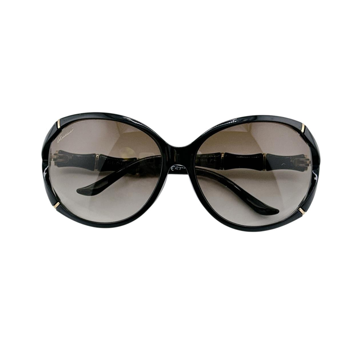 グッチ GUCCI サングラス
 サングラス 58□15 125 バンブー プラスチック GG3531/K/S ブラック 【SS】
 【中古】