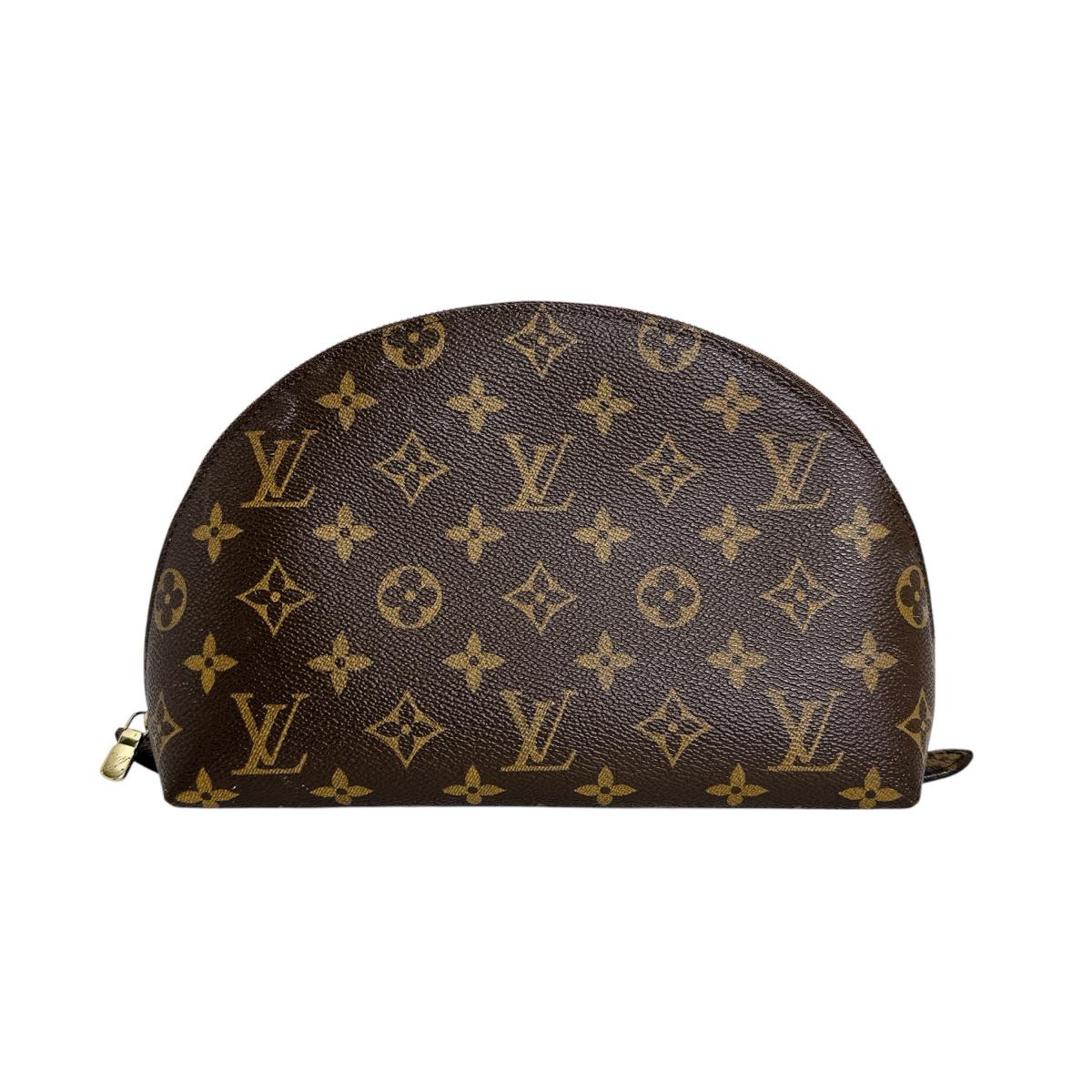 ルイヴィトン LOUIS VUITTON ポーチ
 ポーチ モノグラム トゥルース･ドゥミロンド モノグラムキャンバス M47520 ブラウン LV
 【SS】
 【中古】