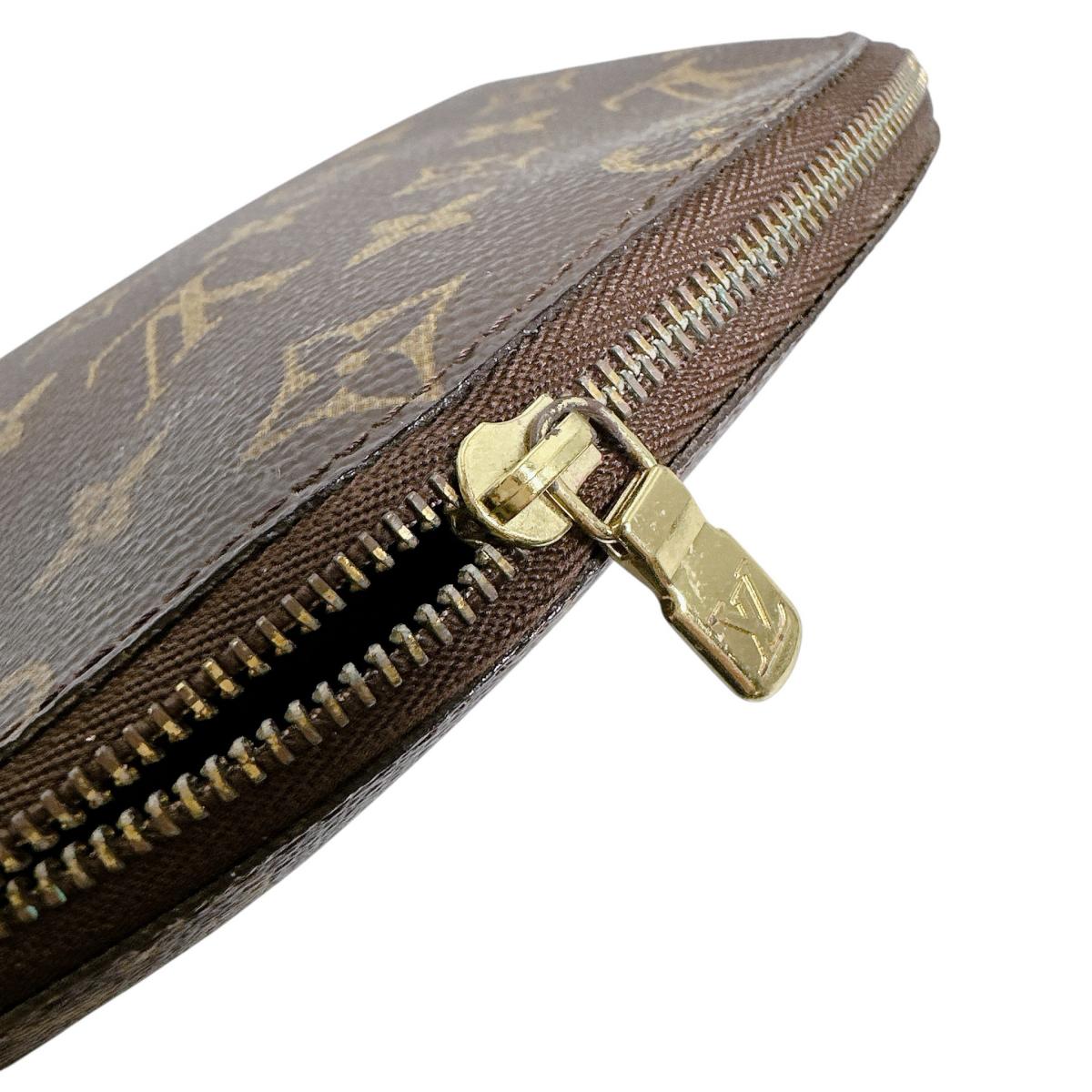 ルイヴィトン LOUIS VUITTON ポーチ
 ポーチ モノグラム トゥルース･ドゥミロンド モノグラムキャンバス M47520 ブラウン LV
 【SS】
 【中古】
