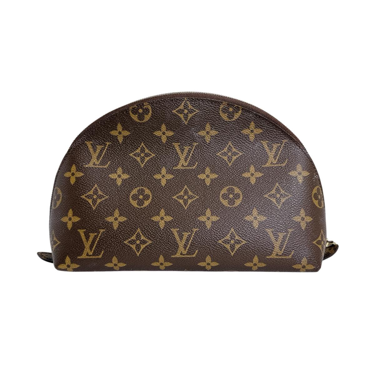 ルイヴィトン LOUIS VUITTON ポーチ
 ポーチ モノグラム トゥルース･ドゥミロンド モノグラムキャンバス M47520 ブラウン LV
 【SS】
 【中古】