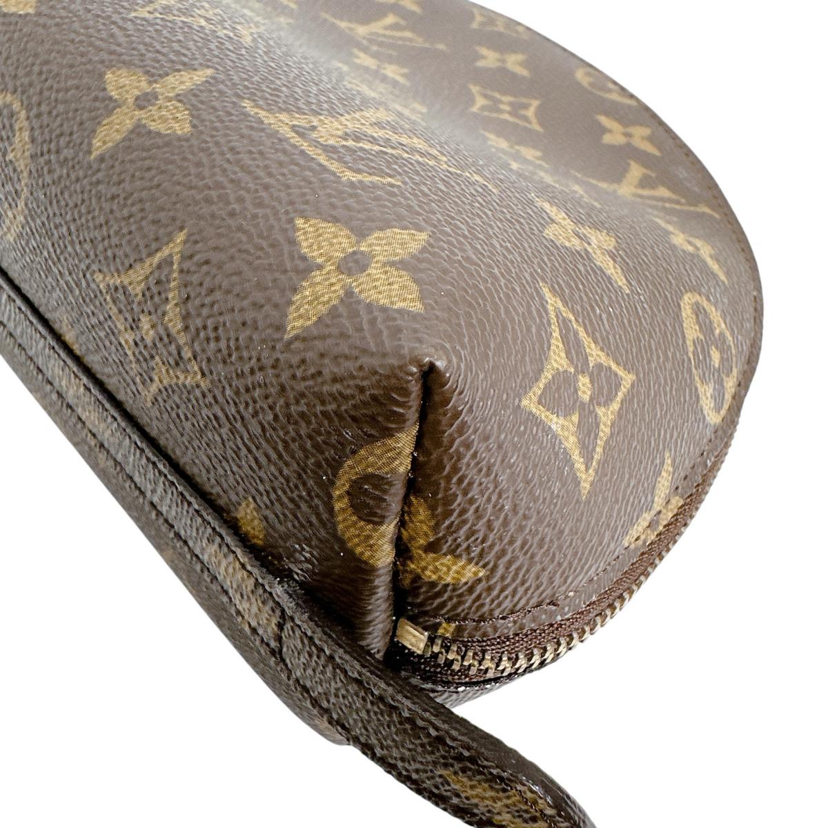 ルイヴィトン LOUIS VUITTON ポーチ
 ポーチ モノグラム トゥルース･ドゥミロンド モノグラムキャンバス M47520 ブラウン LV
 【SS】
 【中古】