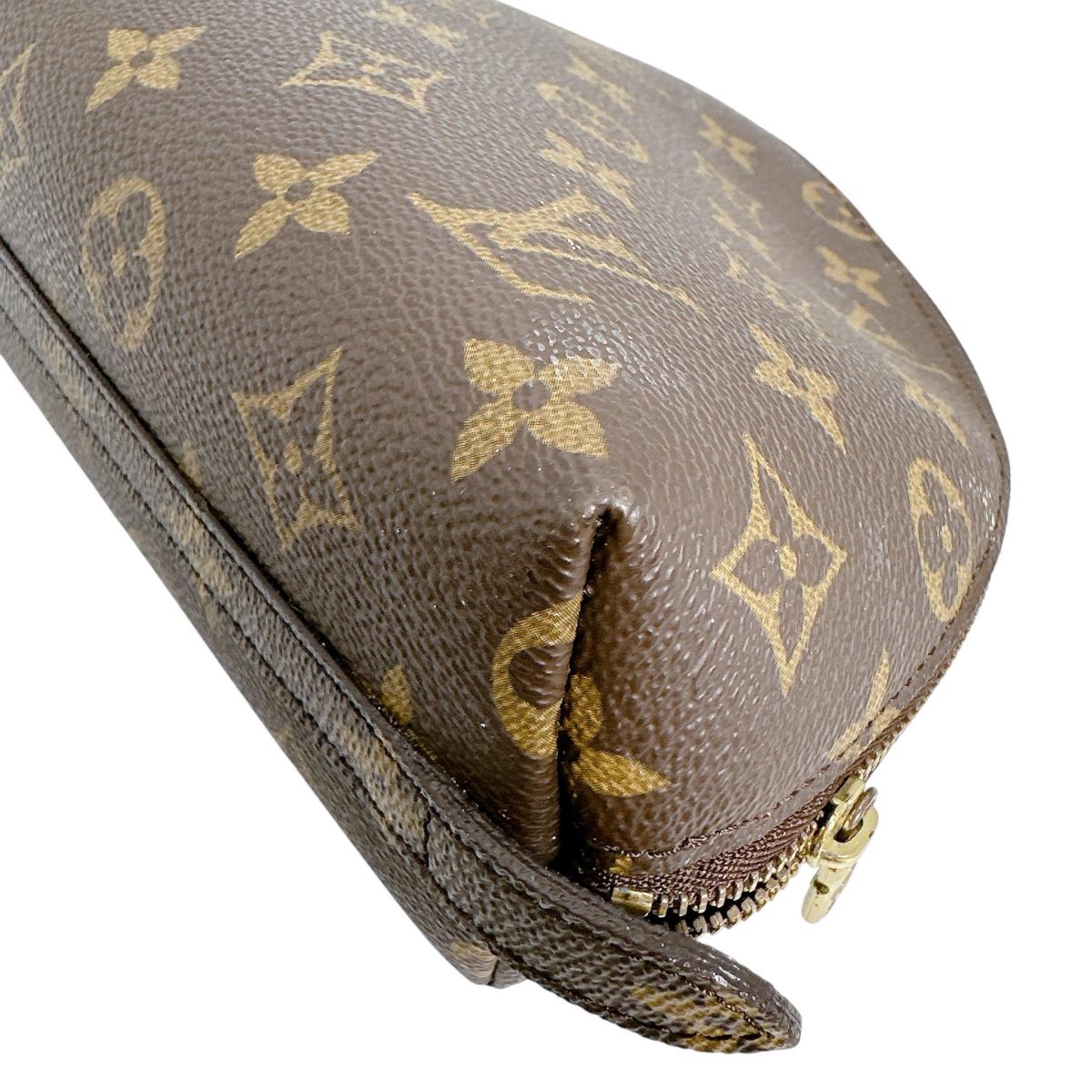 ルイヴィトン LOUIS VUITTON ポーチ
 ポーチ モノグラム トゥルース･ドゥミロンド モノグラムキャンバス M47520 ブラウン LV
 【SS】
 【中古】