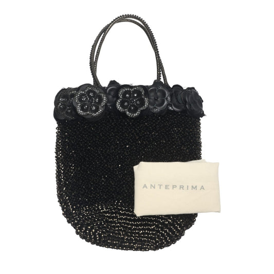 アンテプリマ ANTEPRIMA ハンドバッグ
 ワイヤーバッグ パーティー ミニバッグ ワイヤー ブラック 【SS】
 【中古】