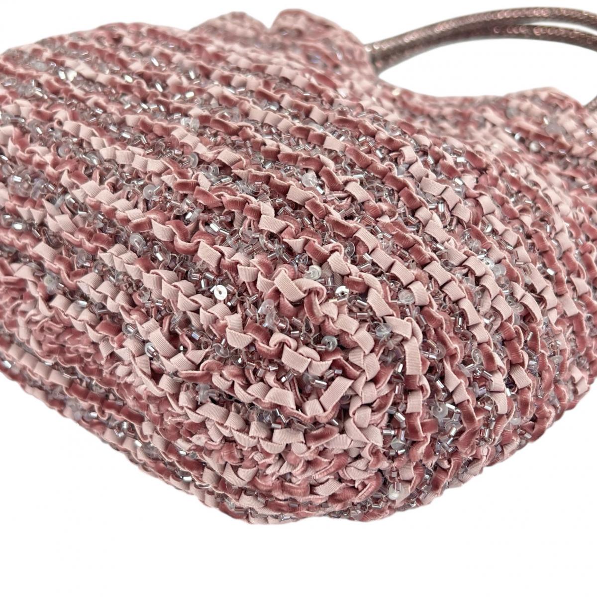 アンテプリマ ANTEPRIMA ハンドバッグ
 ワイヤーバッグ パーティー お出かけ PVC ライトパープル 【SS】
 【中古】