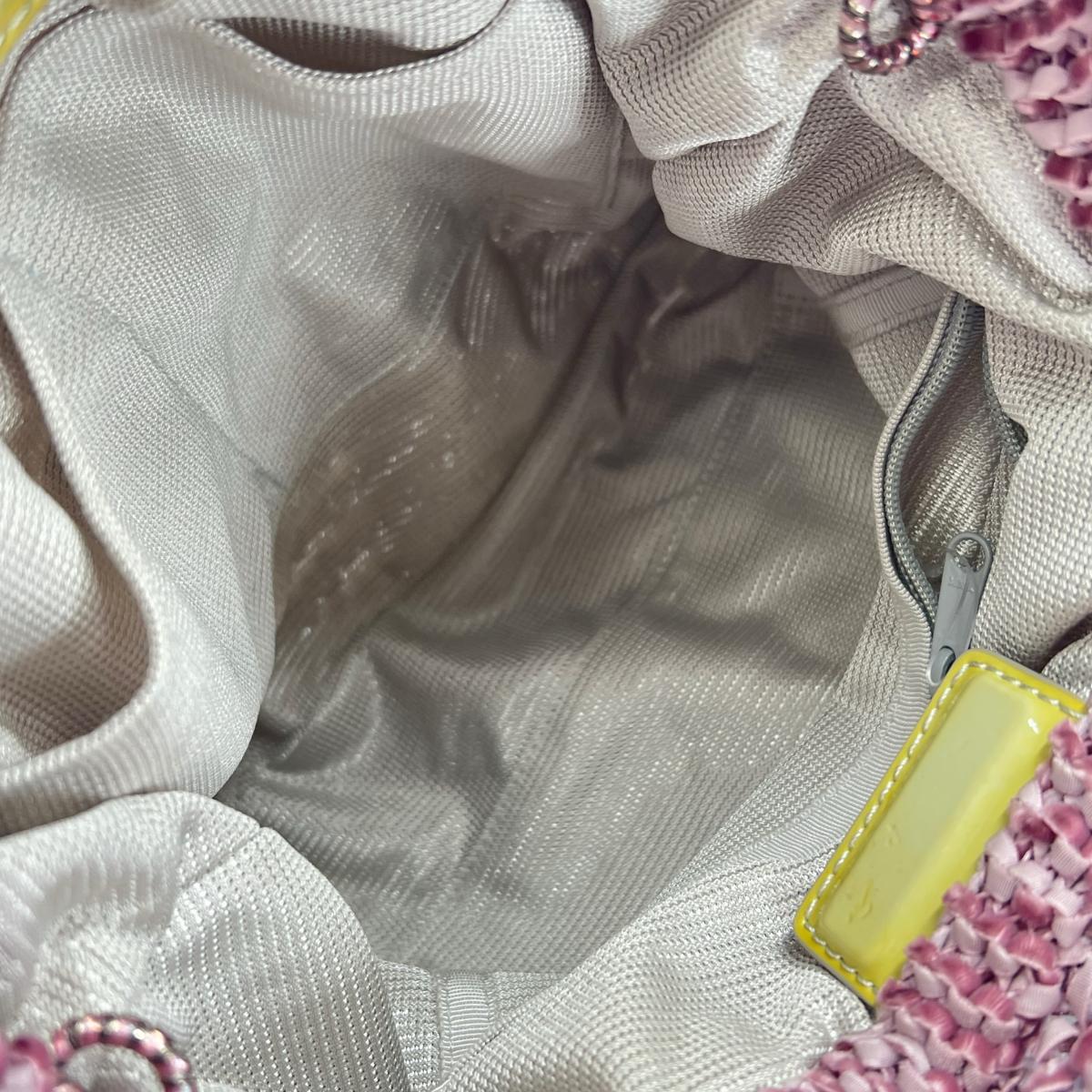 アンテプリマ ANTEPRIMA ハンドバッグ
 ワイヤーバッグ パーティー お出かけ PVC ライトパープル 【SS】
 【中古】