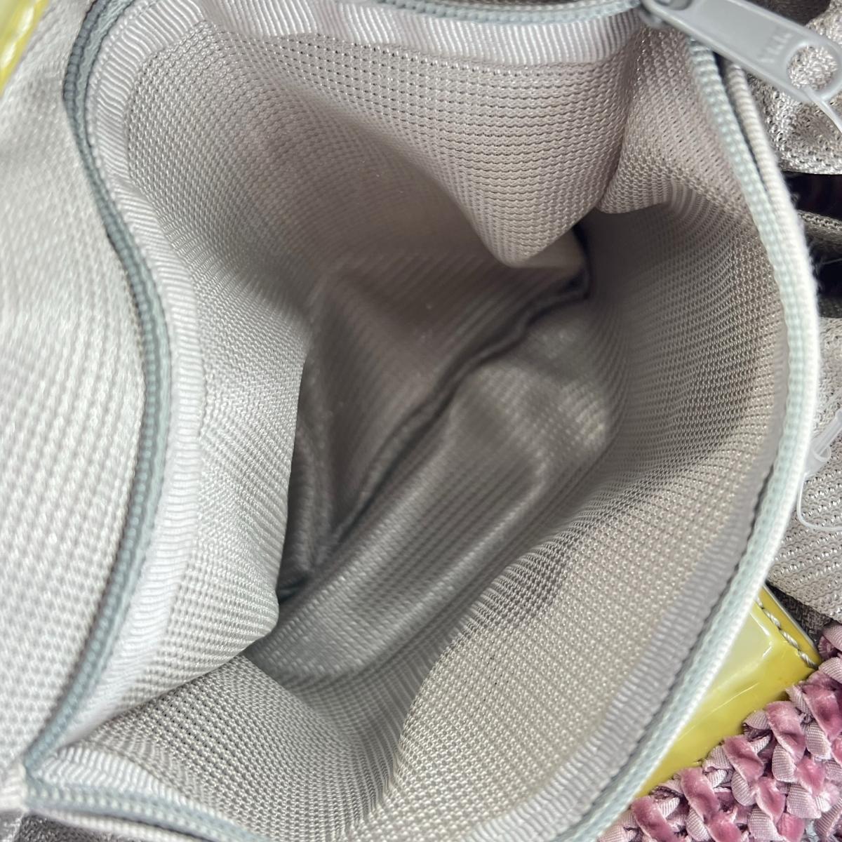 アンテプリマ ANTEPRIMA ハンドバッグ
 ワイヤーバッグ パーティー お出かけ PVC ライトパープル 【SS】
 【中古】