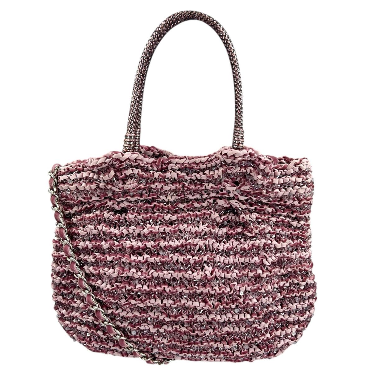 アンテプリマ ANTEPRIMA ハンドバッグ
 ワイヤーバッグ パーティー お出かけ PVC ライトパープル 【SS】
 【中古】