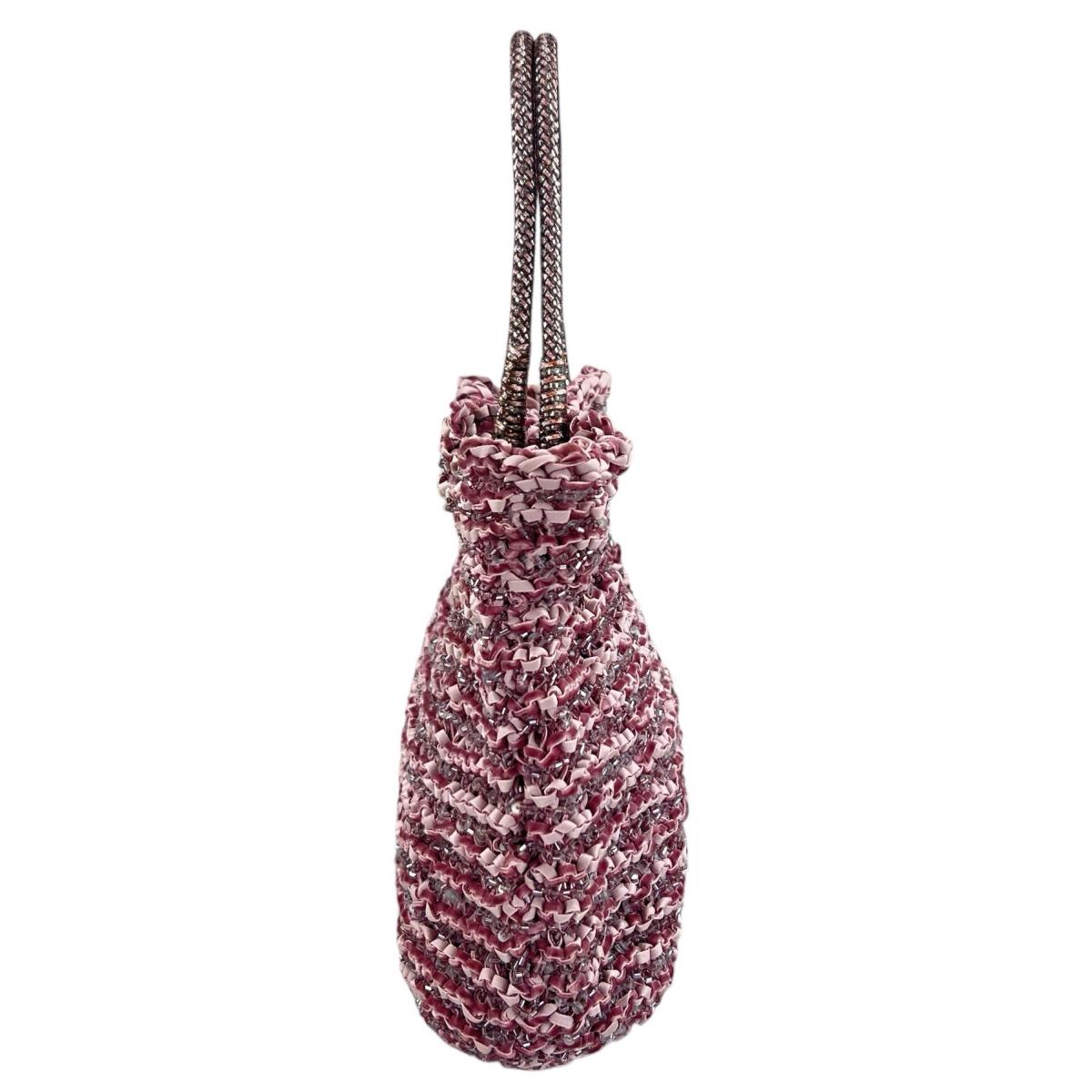 アンテプリマ ANTEPRIMA ハンドバッグ
 ワイヤーバッグ パーティー お出かけ PVC ライトパープル 【SS】
 【中古】